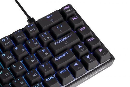 cumpără Tastatură 2E 2E-KG370UBK-RD KG370 RGB 68key Gateron Red Switch USB Black (Eng/Rus/Ukr) în Chișinău 