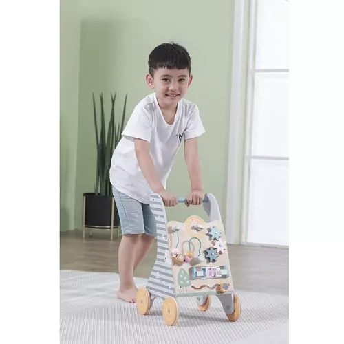 купить Ходунок Viga 44028 Premergator din lemn cu panou educativ в Кишинёве 