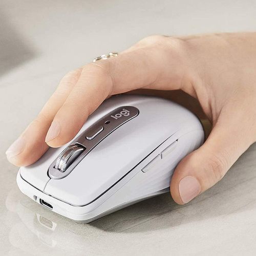 купить Мышь беспроводная Logitech Wireless Mouse MX Anywhere 3 White, 6 buttons, Bluetooth + 2.4GHz, Optical, 200-4000 dpi,Effortless multi-computer workflow pair up to 3 devices, Unifying receiver, 910-005989 (mouse/мышь) в Кишинёве 