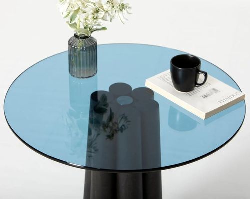 купить Журнальный столик Trendy Thales, Negru, Albastru в Кишинёве 