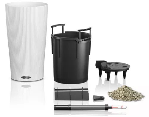 купить Цветочный горшок Lechuza Cilindro Color 23, White в Кишинёве 