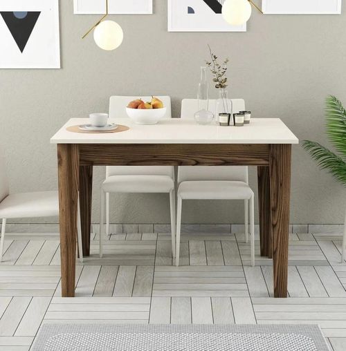 cumpără Masă Trendy Kiev 508-Nuc, Smantana 110x75x72cm în Chișinău 