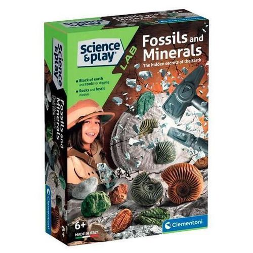 купить Набор для творчества Clementoni Set de descoperirea Fosile si minerale (61409) в Кишинёве 