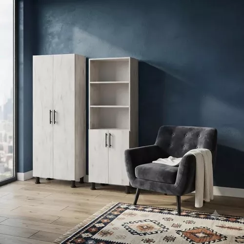 cumpără Dulap Mashtab S12514 Dulap cu 4 uși (600x340x1900) Stejar Alb în Chișinău 