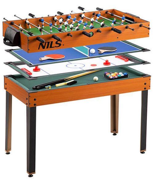 купить Настольный футбол Nils SDM-4-1 Abisal 4in1 Playing Table в Кишинёве 