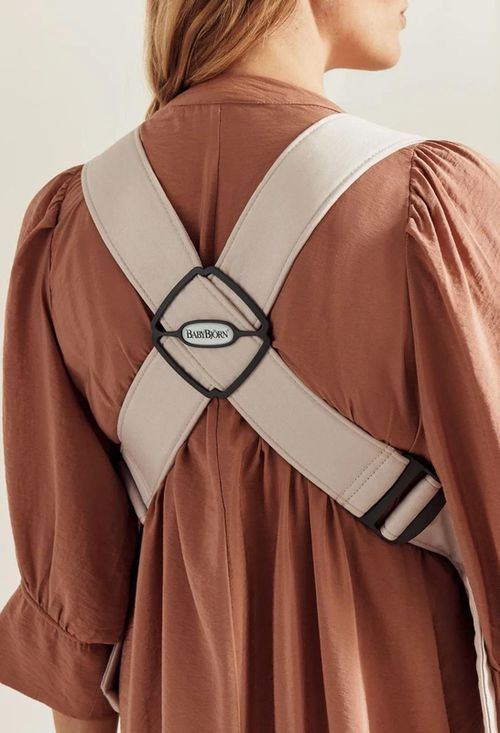 купить Кенгуру BabyBjorn 021087E1 Mini 3D Jersey, Light Beige в Кишинёве 
