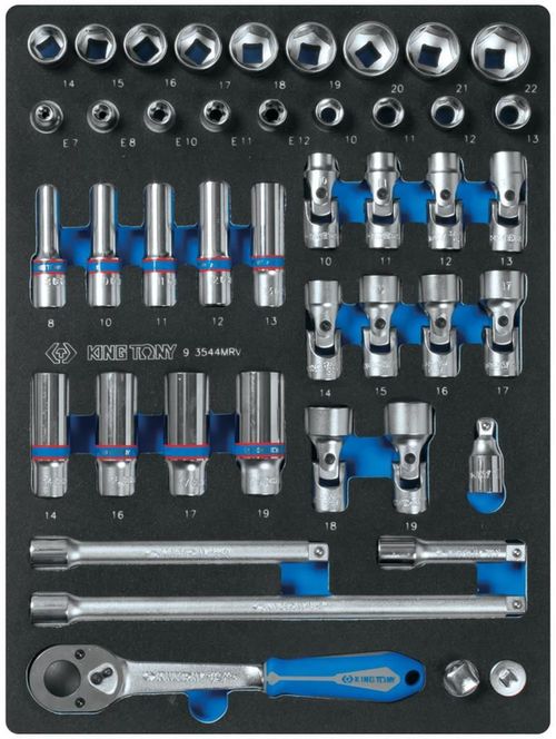 cumpără Sistem de depozitare a instrumentelor King Tony 934-010MRV с инструментом красная, 7 ящика (286 пр.) VAG, MB, OPEL, BMW, Jap. în Chișinău 