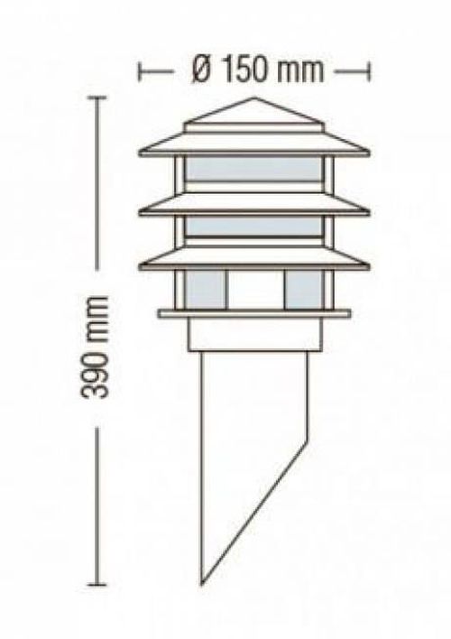 купить Светильник уличный Horoz KAYIN-1 60 W в Кишинёве 