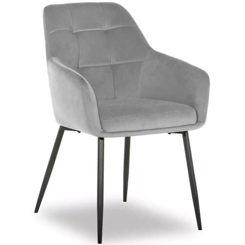 купить Стул Interdepo UGO new, Light Grey velvet в Кишинёве 