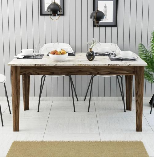 купить Стол Trendy Milan 515-Nuc, Alb 145x75x88cm в Кишинёве 
