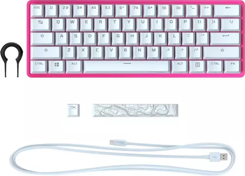 купить Клавиатура HyperX 572Y6AA#ACB, Alloy Origins 60 Pink, HX Red-RU в Кишинёве 