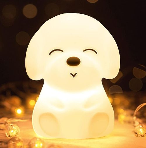 купить Ночной светильник misc Cute Series Puppy Silicone White в Кишинёве 