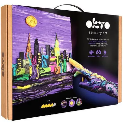 cumpără Set de creație Okto 10040 Tablou 3D cu plastilină ușoară 30x40сm, Panorama New York-ului în Chișinău 