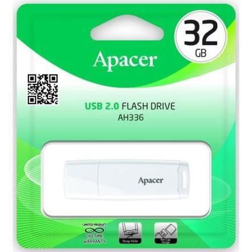 купить Флеш память USB Apacer AP32GAH336W-1 USB 2.0 AH336 32GB White RP в Кишинёве 