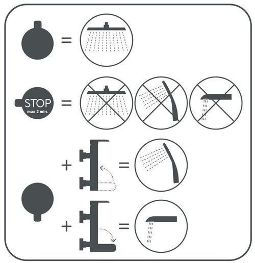 купить Душевая панель Rubineta OLO+ULTRA-10 (SW) (DV3/4) (GRAPHITE) в Кишинёве 
