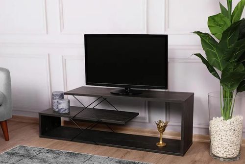 купить Тумба напольная для TV Trendy Zigzag, Maro inchis 120x40x30cm в Кишинёве 