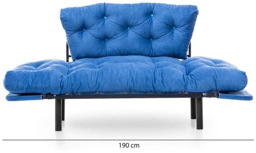 cumpără Canapea Trendy Nitta Albastru, 70x85x155cm în Chișinău 