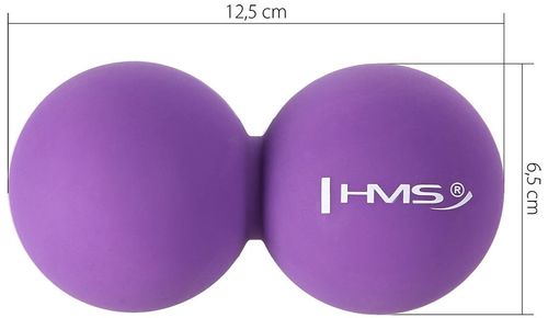 купить Массажер механический HMS 4637 Minge masaj Double 125x6.5mm, Silicon Violet (17-42-004) в Кишинёве 