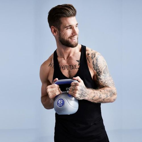 cumpără Ganteră LiveUp LS2047/06/BU Plastic Kettle Bell 6KG în Chișinău 