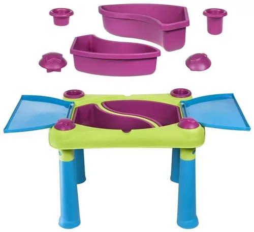 купить Игровой комплекс для детей Keter Creative Fun Table Green/Violet (231587) в Кишинёве 