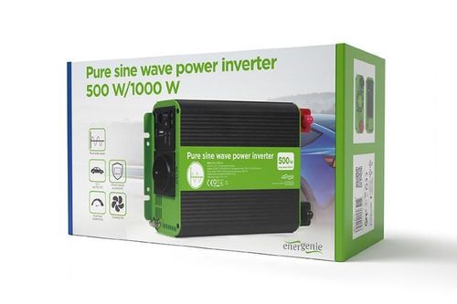cumpără Invertor auto Energenie EG-PWC-PS500-01, 12 V Pure sine wave car DC-AC power inverter în Chișinău 