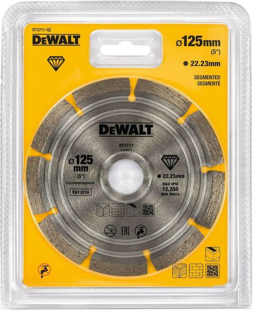 купить Диск отрезной DeWalt DT3711 Disc diamantat taiere beton Ø125x22.2mm в Кишинёве 