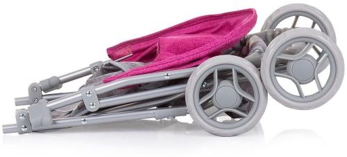 cumpără Păpușă Chipolino Коляска д/кукол alice grey/pink linen KZKAL02401GP în Chișinău 