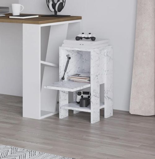 купить Тумбочка Trendy Ema, Marmura de Carrara, 30x55x30cm в Кишинёве 