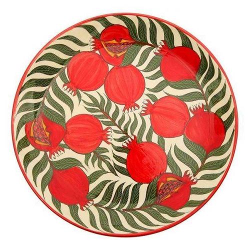 cumpără Farfurie Rishtan Ceramic Lyagan Granat 42cm, pictata manual, ceramica în Chișinău 