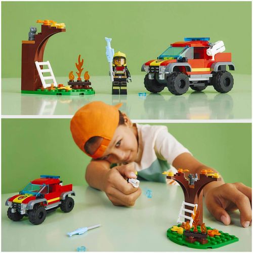 купить Конструктор Lego 60393 4x4 Fire Truck Rescue в Кишинёве 