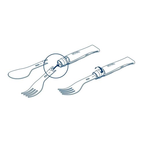 купить Товар для пикника Opinel Picnic plus Spoon and Fork with Beech Nr. 08 в Кишинёве 