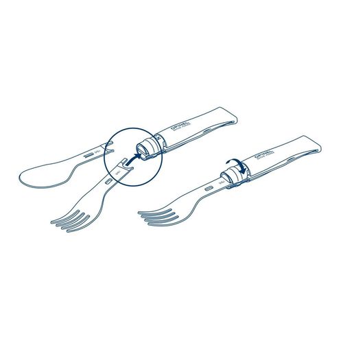 cumpără Produs pentru picnic Opinel Picnic plus Spoon and Fork with Beech Nr. 08 în Chișinău 