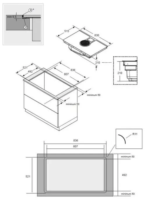 cumpără Plită încorporabilă electrică Elica Nikolatesla HP BL/F/83 în Chișinău 