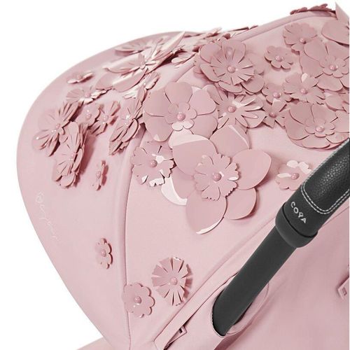cumpără Сărucior pentru copii Cybex 522003131 Coya Matt Black FE Simply Flowers Pink în Chișinău 