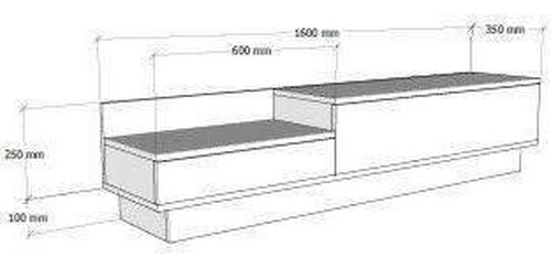 cumpără Comodă TV Trendy Barko 160x35x35cm în Chișinău 