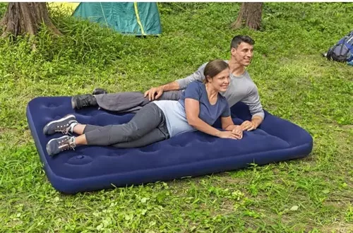 cumpără Saltea gonflabilă Bestway 67225 Air Mattress Full Built-in Foot Pump 191x137x28cm în Chișinău 