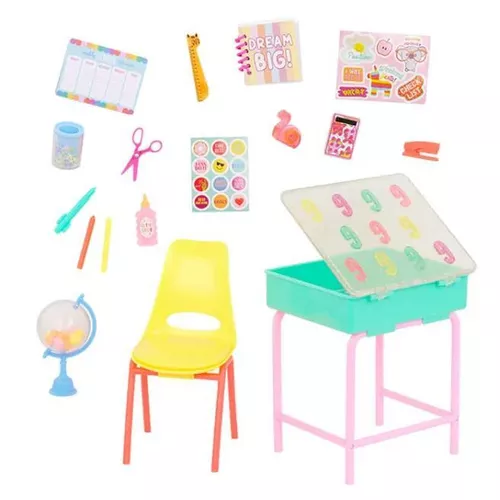 cumpără Păpușă Battat GG51164 Glitter Girls Mallory 35cm cu birou scolar si accesorii, cod 61753 în Chișinău 