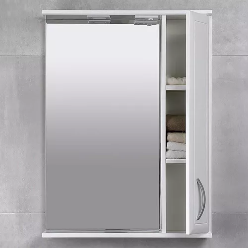 cumpără Oglindă baie Bayro Allure 600x750 правый белый мат în Chișinău 