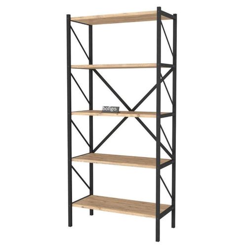 купить Офисный стеллаж Nex Home Смирна, 6 отделений, 64x30x157 см, Дуб/Белый (15-01-02) в Кишинёве 