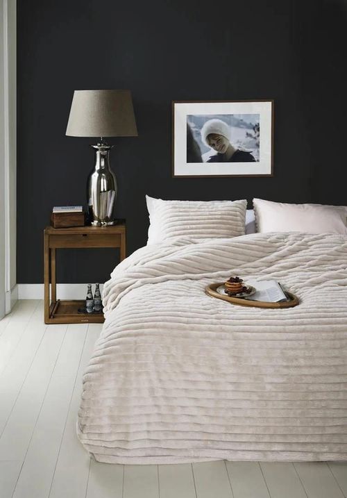 cumpără Lenjerie de pat Riviera Maison 333125 Furry Stripes 140x200/220 Off-white în Chișinău 