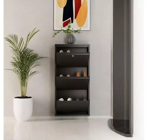 купить Полка для обуви Trendy Locking 3 Piece Metal-Anthracite, 50x103x15cm в Кишинёве 