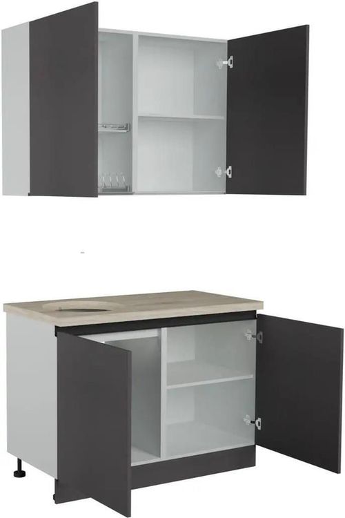 cumpără Mobilă pentru bucatarie ArtFlame GOLA Storm Grey (1.2 m.l.) în Chișinău 