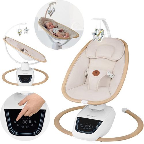 cumpără Leagăn pentru bebeluși Lionelo Olivia Beige Natural în Chișinău 