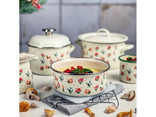 купить Контейнер для хранения пищи Promstore 57061 Recipient emailat Fiorella 16cm, 1.3L, capac din plastic в Кишинёве 