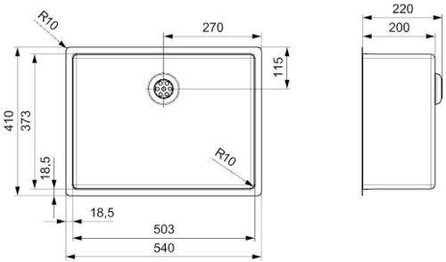 cumpără Chiuvetă bucătărie Reginox R32497 New Jersey 50x37 în Chișinău 