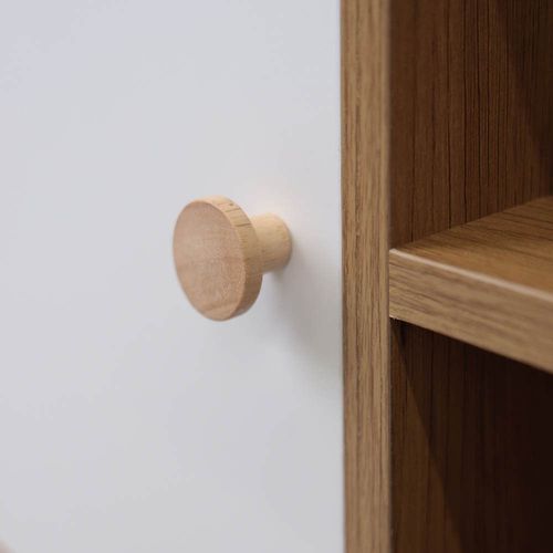 купить Тумба напольная для TV Deco Marani 2 polite 150x40x51H Oak/White в Кишинёве 