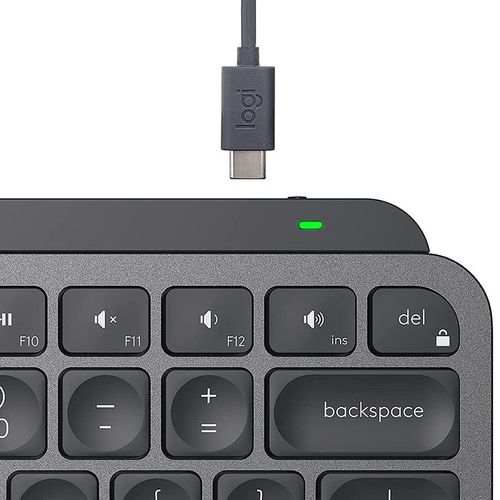 купить Клавиатура Logitech Wireless MX Keys Mini Minimalis Graphite Illuminated Keyboard, Logitech Unifying 2.4GHz wireless technology, Bluetooth Low Energy, Rechargeable with USB type C, Graphite (920-010501) в Кишинёве 