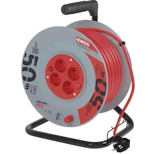 cumpără Prelungitor electric Emos P09250 50m 4 Prize 3x1.5mm2 (pe rolă) în Chișinău 