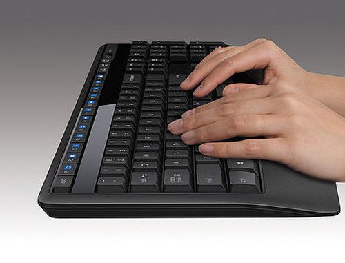 купить Клавиатура+мышь Logitech MK345 Black Wireless Combo, Keyboard + Mouse, 2.4 GHz RF, 920-008534 (set fara fir tastatura+mouse/беспроводной комплект клавиатура+мышь) в Кишинёве 