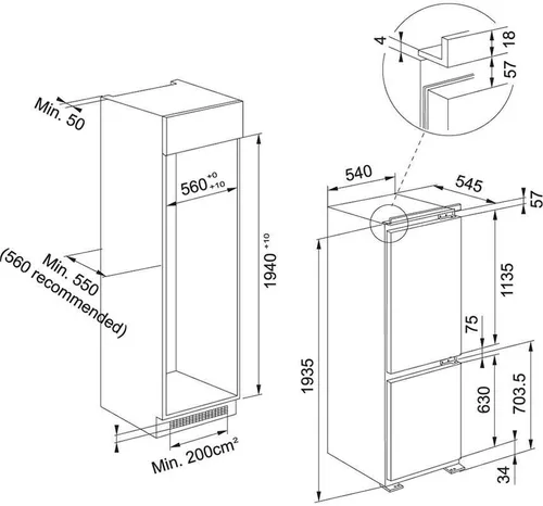 cumpără Frigider încorporabil Franke 118.0722.593 FCB 360 V NE D în Chișinău 